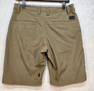 VOLCOM Frickin‎ Chino Shorts Men 28 Khaki Modern Stretch Akate Surf Casual